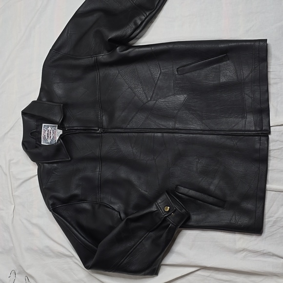 Funwear Factory vintage faux leather jacket sz Med - Picture 3 of 10